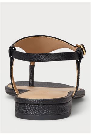 Everley 2-Sandals-Flat Sandal-Crsshtch Embsd Lthr LAUREN RALPH LAUREN | Sandal | 802982881002